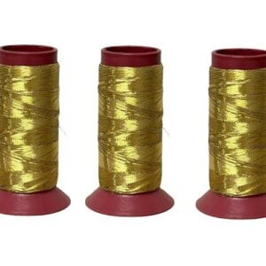 Fio Rendondo Metalizado OURO  5 CONES COM 100 METROS CADA